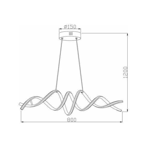 REALITY 342601-30 Quoto lampa wisząca LED