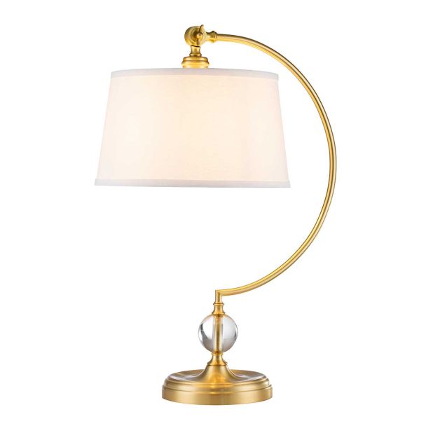 ELSTEAD QZ-JENKINS-TL-BB Lampa stołowa Jenkins - 1 PŁ - Szczotkowany mosiądz