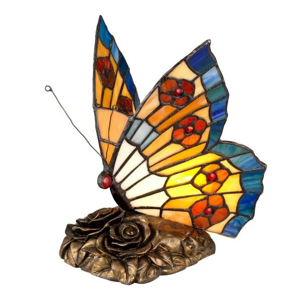 ELSTEAD QZ-OBUTTERFLY-TL Lampa stołowa Tiffany - Motyl