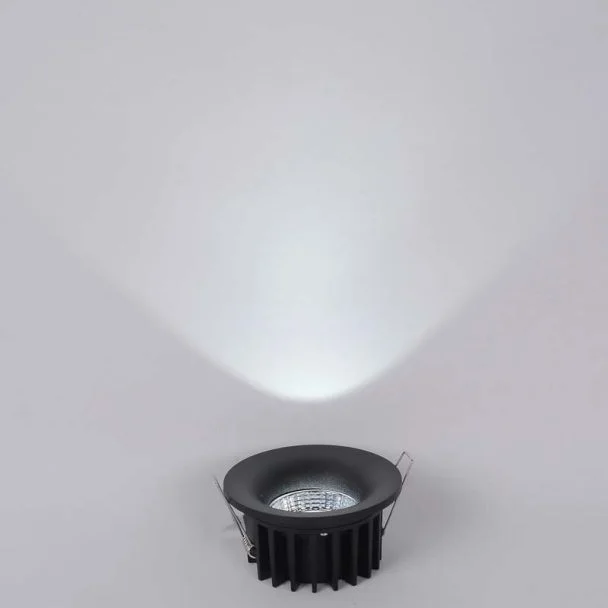 YASKR Oczko podtynkowe Cirro 1xLED czarne RL0104-CCT-BK