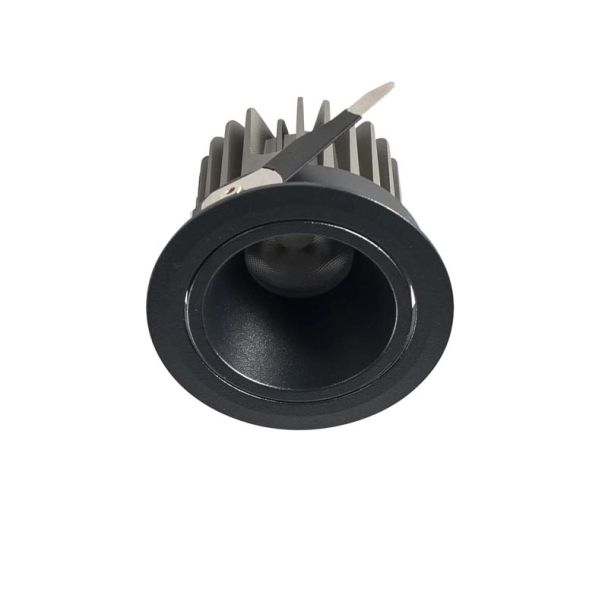 YASKR Oczko podtynkowe Pik LED czarne RL0106-CCT-BK