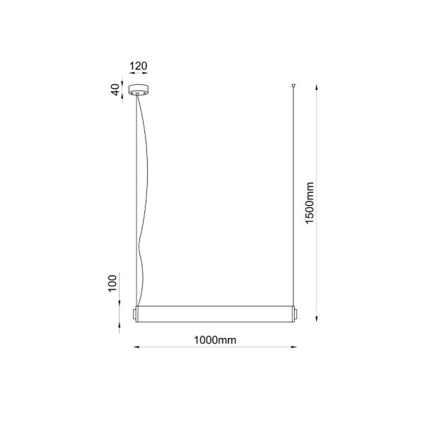 ANTIGO 5219 MEREZI 4 lampa wisząca pozioma 3000K