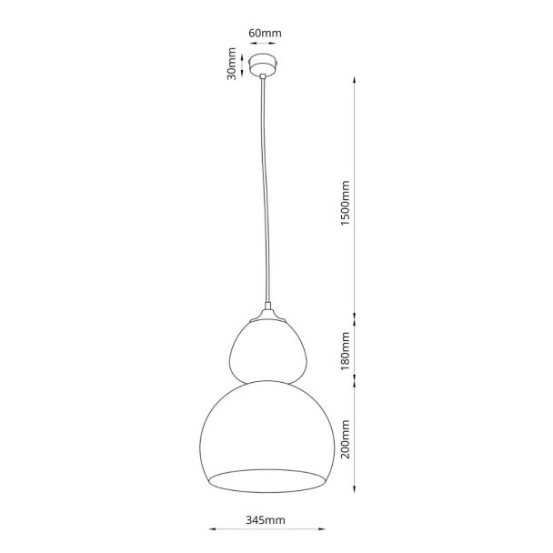 ANTIGO 5241 TIGALI 1 lampa zwieszana