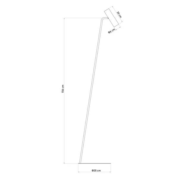 SIGMA 41741 LEDA lampa podłogowa ceglany