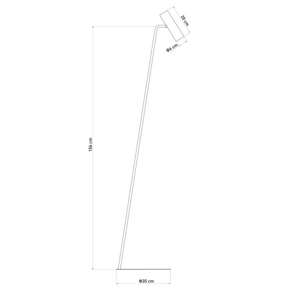 SIGMA 41740 LEDA lampa podłogowa biały