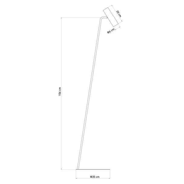 SIGMA 41739 LEDA lampa podłogowa czarny