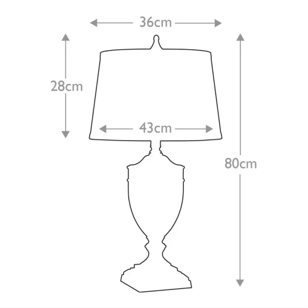 ELSTEAD Dennison QZ-DENNISON-PN 1 Light Table Lamp - Polished Nickel