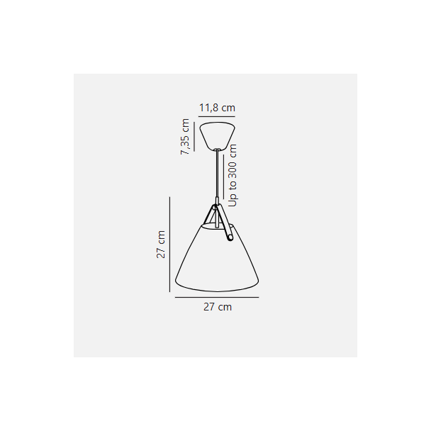 DESIGN FOR THE PEOPLE 84333009 Strap 27 | lampa wisząca | beżowy