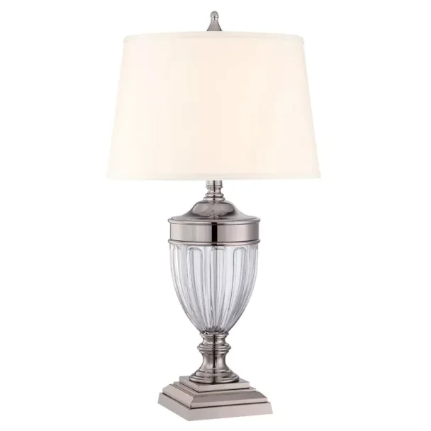 ELSTEAD Dennison QZ-DENNISON-PN 1 Light Table Lamp - Polished Nickel