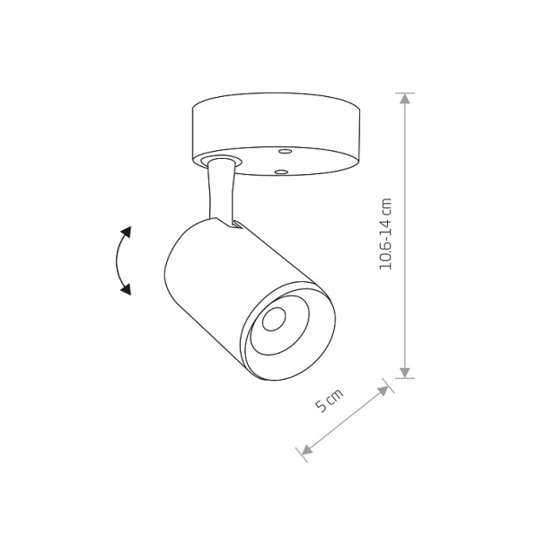NOWODVORSKI IRIS LED 8993 lampa wewnętrzna punktowa natynkowa