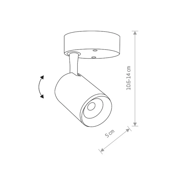 NOWODVORSKI IRIS LED 8993 lampa wewnętrzna punktowa natynkowa