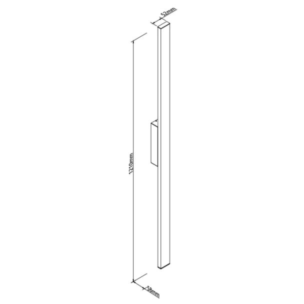 MAXLIGHT W0461 kinkiet zwnętrzny Predazzo 20W Czarna IP65