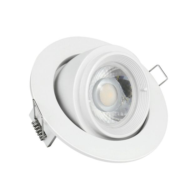 SPECTRUMLED SLIP001013 Oczko sufitowe SALTARA GU10 250V IP20 102x47mm BIAŁY okrągła
