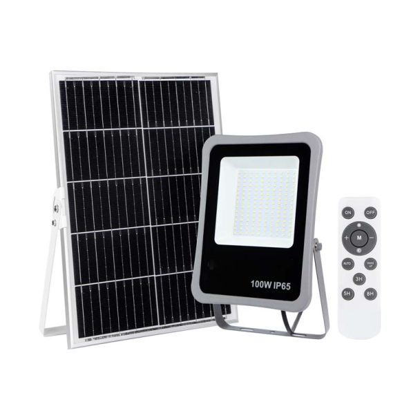 ITALUX SLR-73142-100W Bares lampa solarna szary