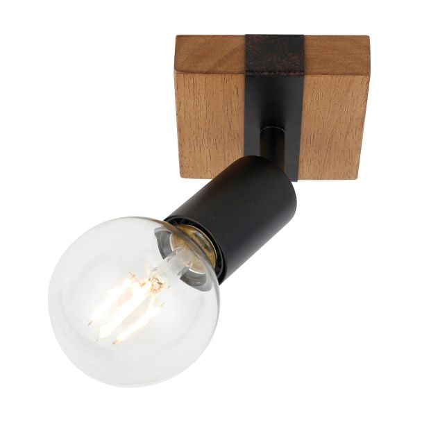 ITALUX SPL-2079-1 reflektor/spot czarny,brązowy