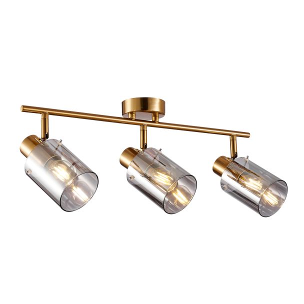 ITALUX SPL-5581-3-BRO-SG reflektor/spot mosiądz,przydymiony
