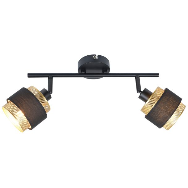 ITALUX SPL-95820-2 reflektor/spot czarny,złoty