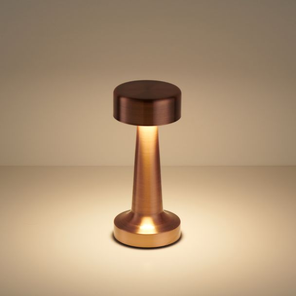 Step into Design ST-8127T/A COPPER Lampa stołowa TAVOLO A LED dotykowa miedziana 21 cm