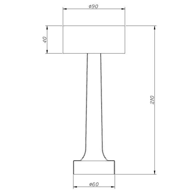 Step into design ST-8127T/A SILVER Lampa stołowa TAVOLO A LED dotykowa srebrna 21 cm