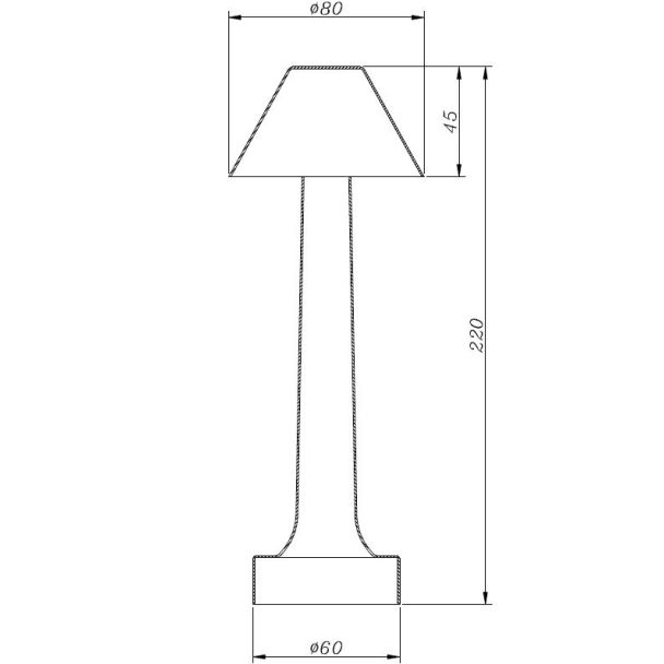 Step into design ST-8127T/B GOLD Lampa stołowa TAVOLO B LED dotykowa złota 22 cm