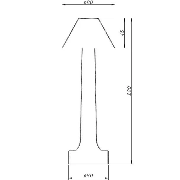 Step into design ST-8127T/B GOLD Lampa stołowa TAVOLO B LED dotykowa złota 22 cm