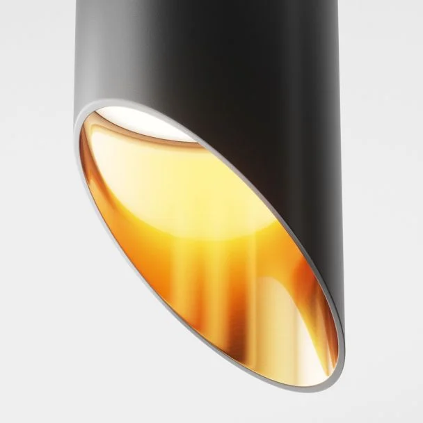MAYTONI C044CL-01-15GU10-B Lipari lampa sufitowa czarny,złoty