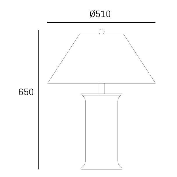 COSMOLIGHT T01869BR-WH Lampa stołowa MONROE