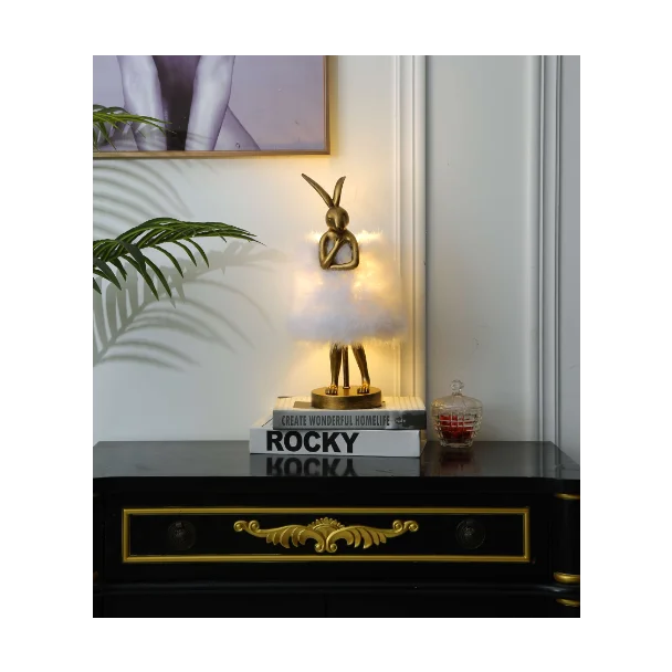 YASKR TL0108-M FLAFI M lampa stołowa/biurkowa kolor złoty malowany