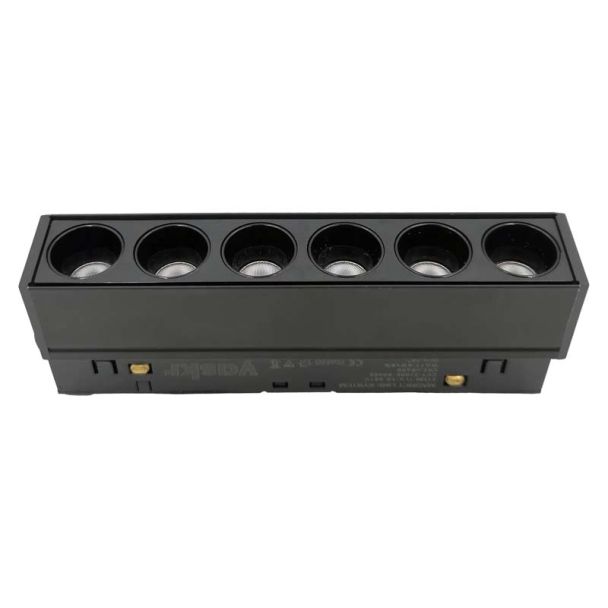 YASKR Lampa Liniowa Punktowa Stip 6W Magnet Line LED czarny TLV-10-06