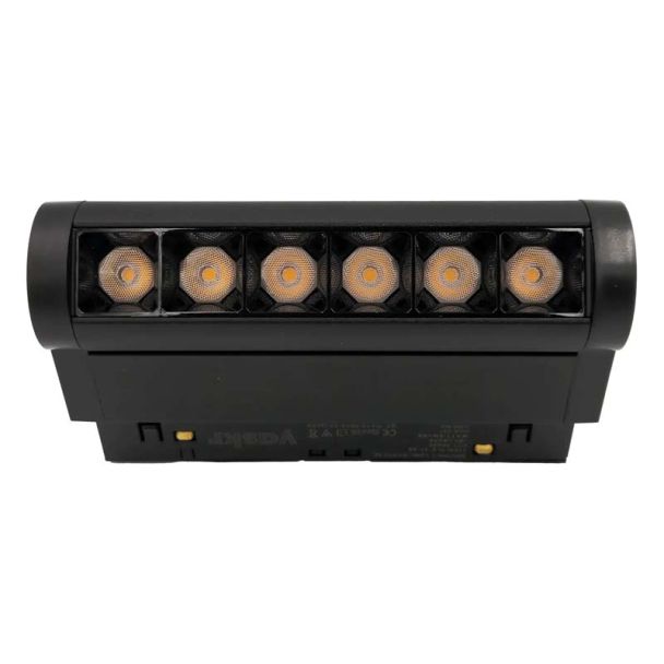 YASKR Lampa Liniowa Punktowa Obrotowa Rotater 6W Magnet Line LED czarny TLV-11-06