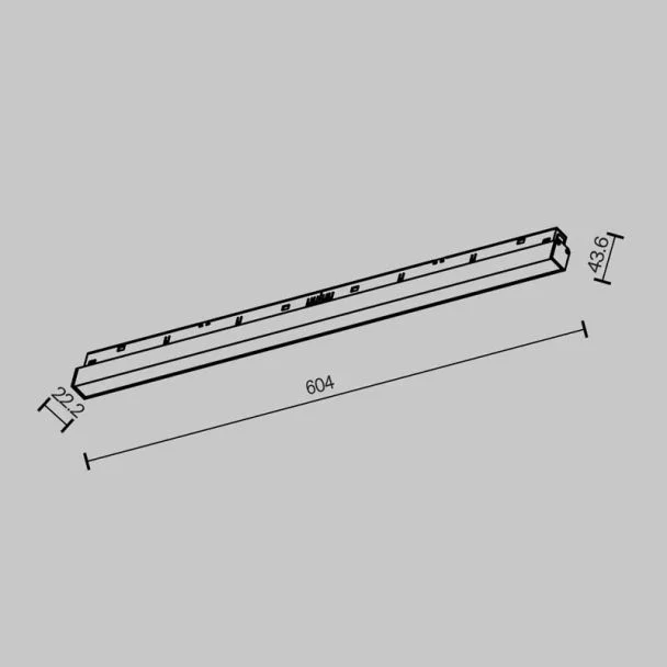 MAYTONI TR030-2-24W2.7K-B Basis oświetlenie szynowe