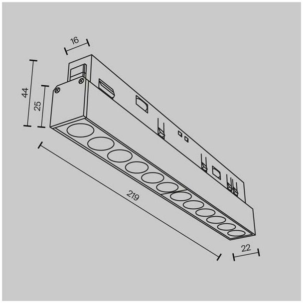 MAYTONI TR031-2-12W4K-W Points Track Lighting biały