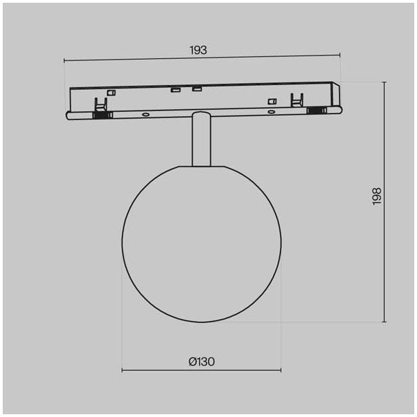 MAYTONI TR038-4-5W3K-WW-DS-W-1 Luna Track Lighting biały
