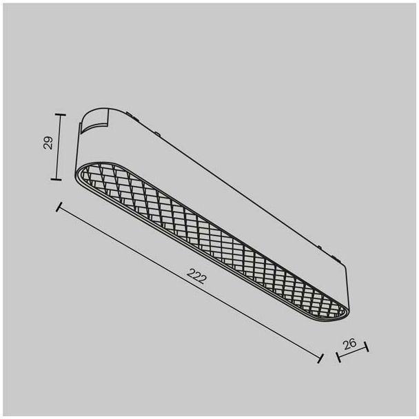 MAYTONI TR084-1-12W3K-W Basis Grid Track Lighting biały