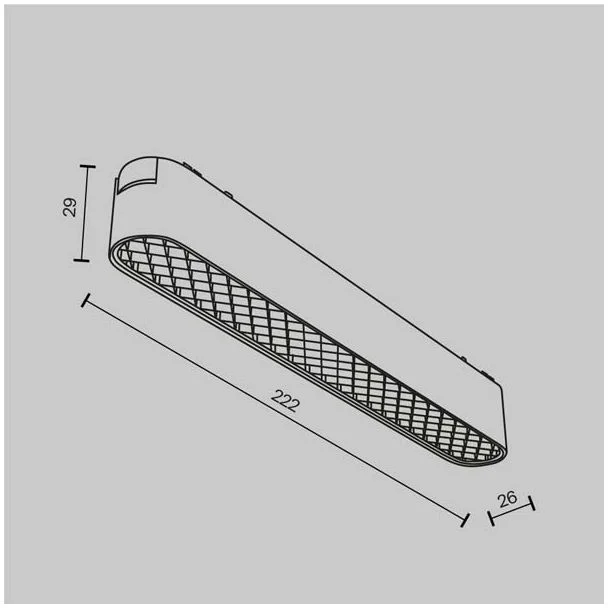 MAYTONI TR084-1-12W3K-W Basis Grid Track Lighting biały
