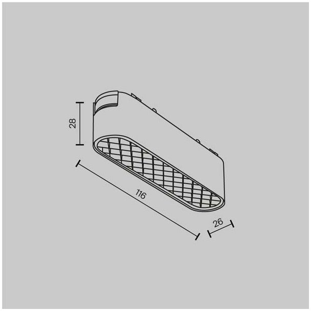 MAYTONI TR084-1-6W4K-W Basis Grid Track Lighting biały