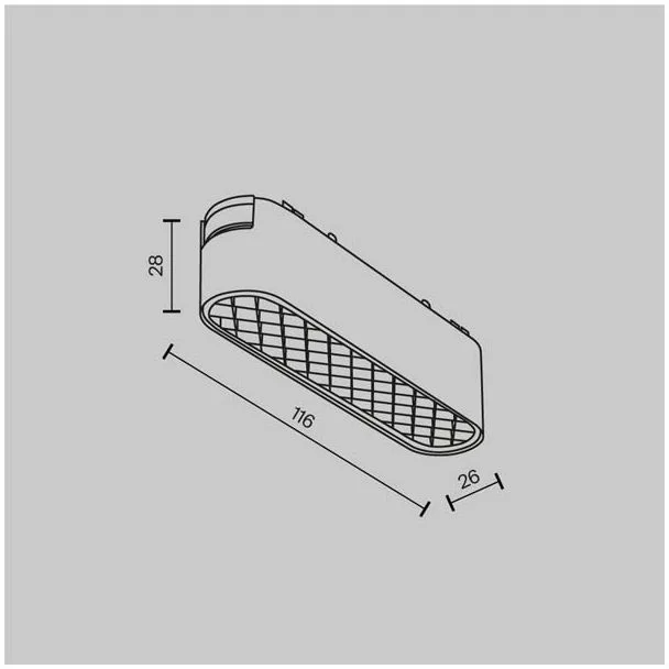 MAYTONI TR084-1-6W4K-W Basis Grid Track Lighting biały
