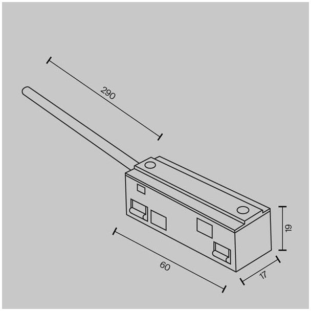 MAYTONI TRA034B-42W-1 Accessories for tracks Exility Power input biały