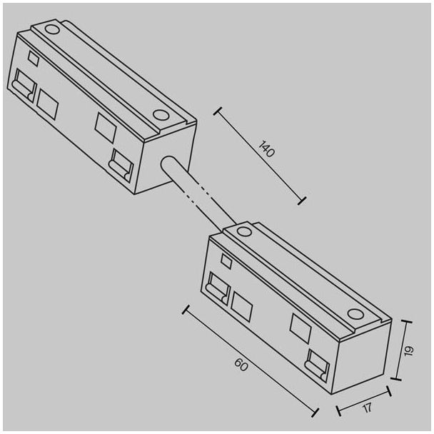 MAYTONI TRA034CPC-42W-15-1 Accessories for tracks Exility Power connector biały