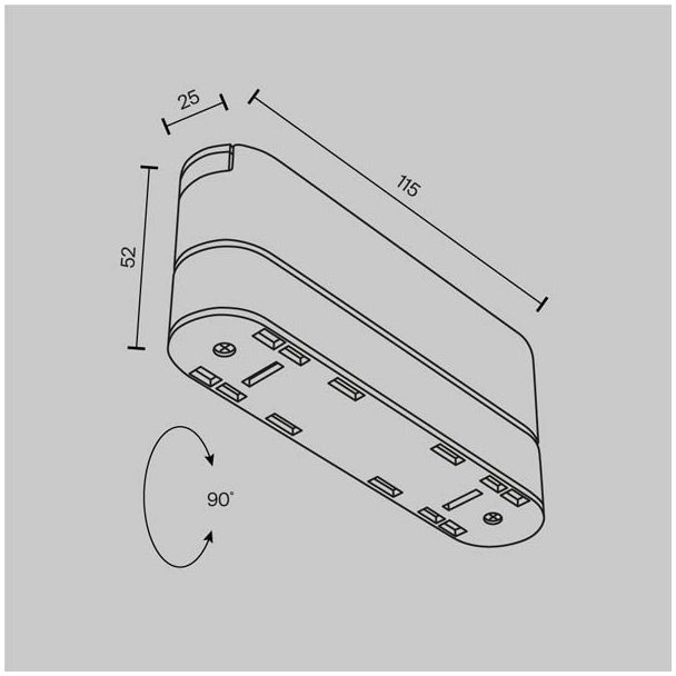 MAYTONI TRA084FC-11SW Accessories for tracks Radity Holder biały