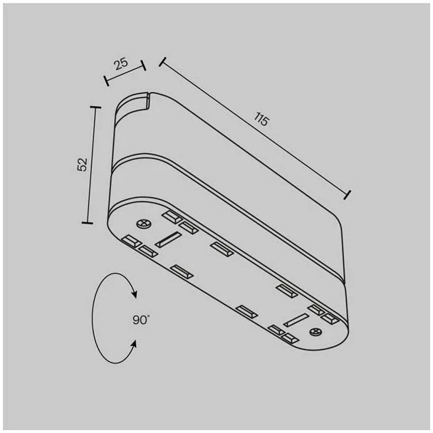MAYTONI TRA084FC-11SW Accessories for tracks Radity Holder biały