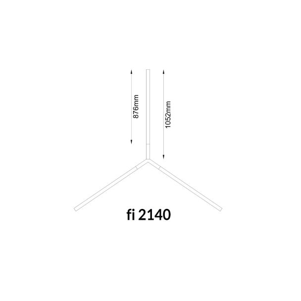 ANTIGO 5225 TRIKAL Z lampa zwieszana 214 cm 3000K