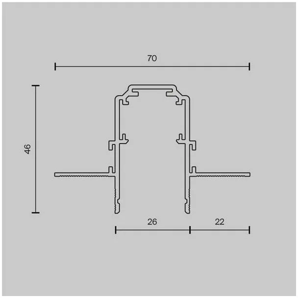 MAYTONI TRX034-421.12B Busbar trunkings Exility Recessed track czarny