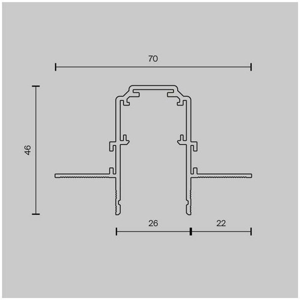 MAYTONI TRX034-422.12B Busbar trunkings Exility Recessed track czarny