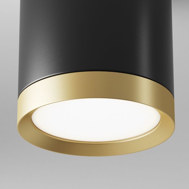 MAYTONI C086CM-GX53-MRD-BG Hoop lampa sufitowa czarny,złoty