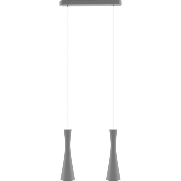 HELLUX 8510212 Lampa wisząca szara Vegas 2 pł