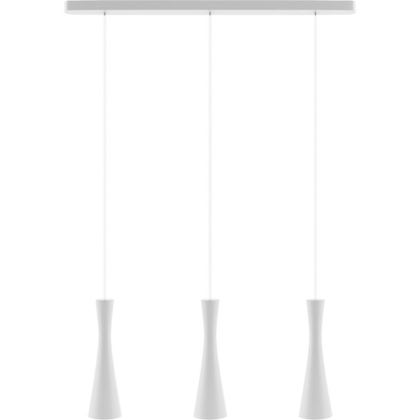 HELLUX 8510309 Lampa wisząca biała Vegas 3 pł