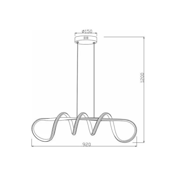REALITY 343101-30 Vesper lampa wisząca LED