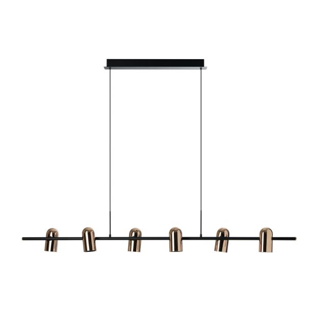 AZZARDO AZ5729 VIVI PENDANT 6 GO/BK