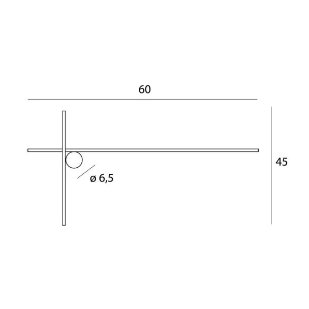 MAXLIGHT W0369 KINKIET ARNE 60CM 10W IP44 3000K